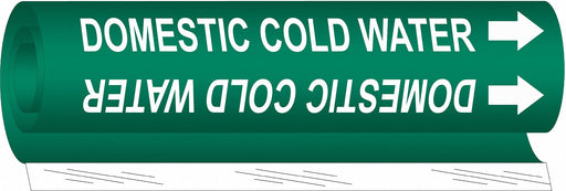 Pipe Mrkr Domestic Cold Watr 5in H 8in W