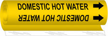 Pipe Mrkr Domestic Hot Water 9in H 8in W