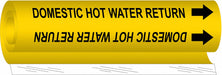 Pipe Mrkr Domestic Hot Watr Return 9in H