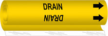 Pipe Marker Drain 5 in H 8 in W