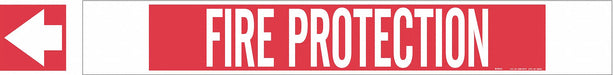 Pipe Marker Fire Protection 4in H 24in W