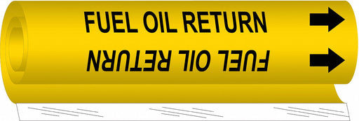 Pipe Marker Fuel Oil Return 9in H 8in W