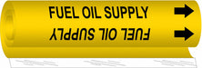 Pipe Marker Fuel Oil Supply 9in H 8in W