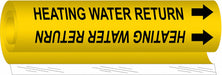 Pipe Mrkr Heating Watr Retrn 9in H 8in W