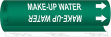Pipe Marker Make-Up Water 5 in H 8 in W