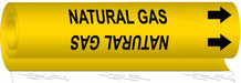 Pipe Marker Natural Gas 26 in H 12 in W
