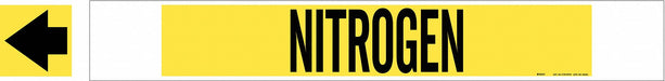 Pipe Marker Nitrogen 4 in H 24 in W