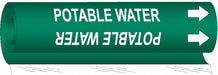 Pipe Marker Potable Water 9 in H 8 in W