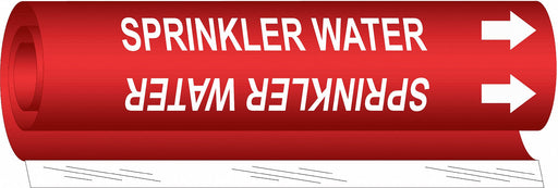 Pipe Marker Sprinkler Water 5in H 8in W