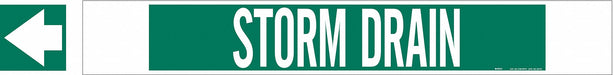 Pipe Marker Storm Drain 4 in H 24 in W