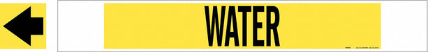 Pipe Marker Water 4 in H 24 in W