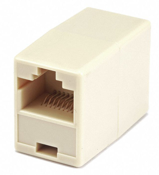 CAT5E RJ45 Straigt Inline Coupler Beige