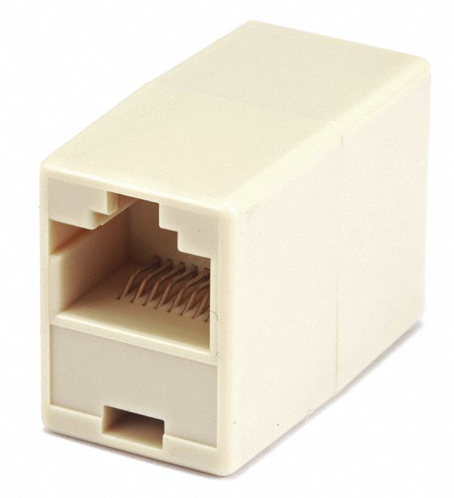 CAT5E RJ45 Straigt Inline Coupler Beige