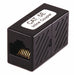 CAT5E RJ45 Inline Coupler Black