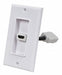 A/V WallPlate HDMI w/Ext 1P White