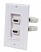 A/V WallPlate HDMI w/Ext 2P White