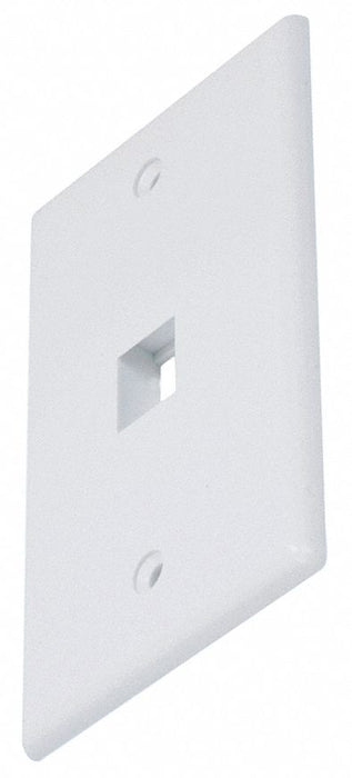 WallPlate Blank Keystone 1 Hole White