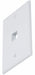 WallPlate Blank Keystone 1 Hole White