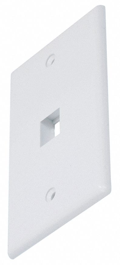 WallPlate Blank Keystone 1 Hole White
