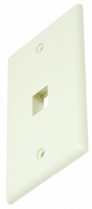 WallPlate Blank Keystone 1 Hole Ivory