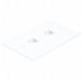 WallPlate Blank 2 Hole White