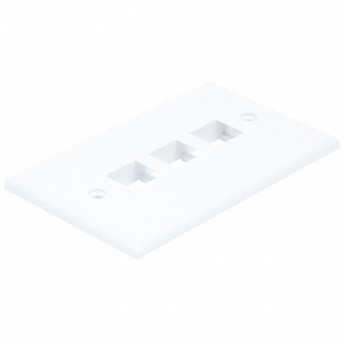 WallPlate Blank 3 Hole White