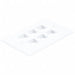 WallPlate Blank 6 Hole White