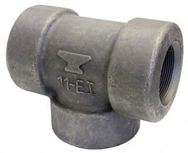 Tee Forged Steel 1 1/2 in Pipe Size FNPT