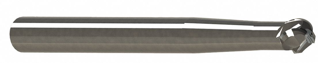 Ball End Mill Single End 6.00mm Carbide