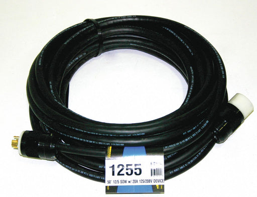 Extension Cord 50ft 12Ga 20A SOW Blk