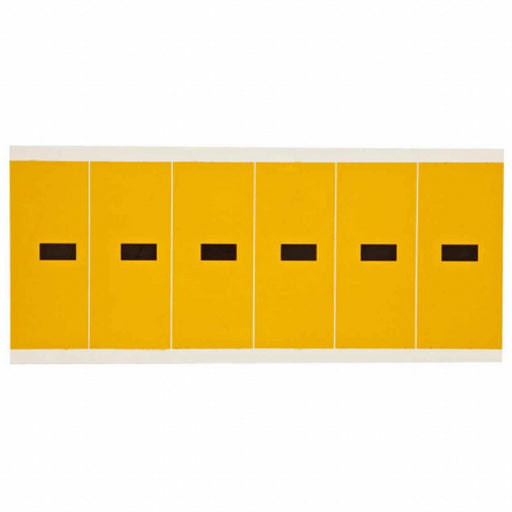 Numbers And Letters Dash Black On Yellow