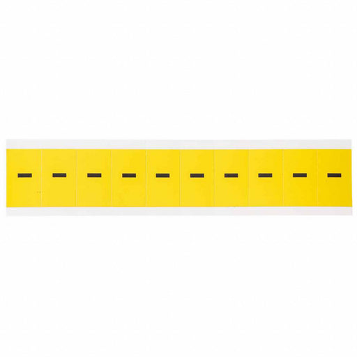 Numbers And Letters Blk On Ylw Dash PK10