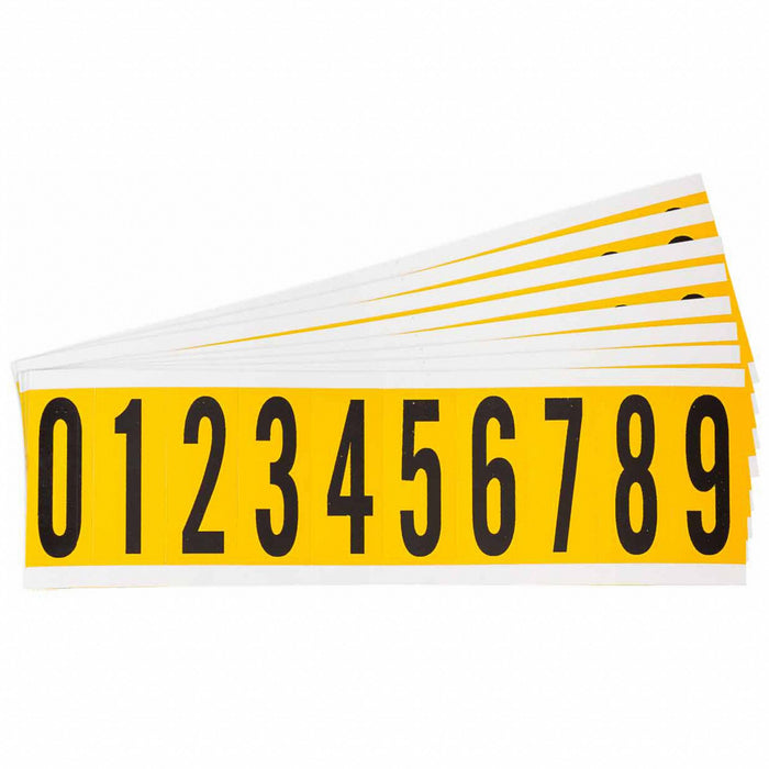 NumberLabelSet 2-1/4inH 7/8inW PK25
