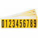 NumberLabelSet 2-1/4inH 7/8inW PK25