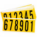NumberLabelSet 3-1/2inH 1-1/2inW PK25