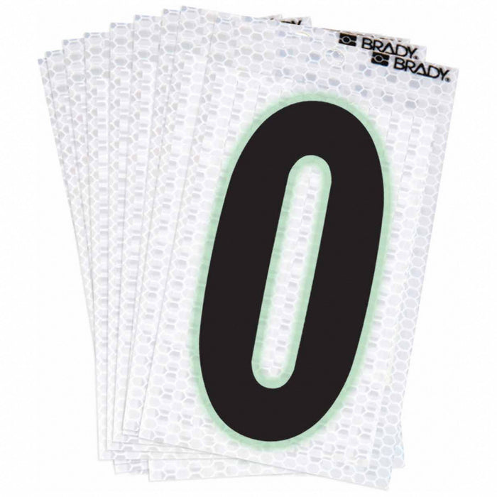 M4991 NumberLabel Vinyl 2-3/8inH 1-1/2inW PK10