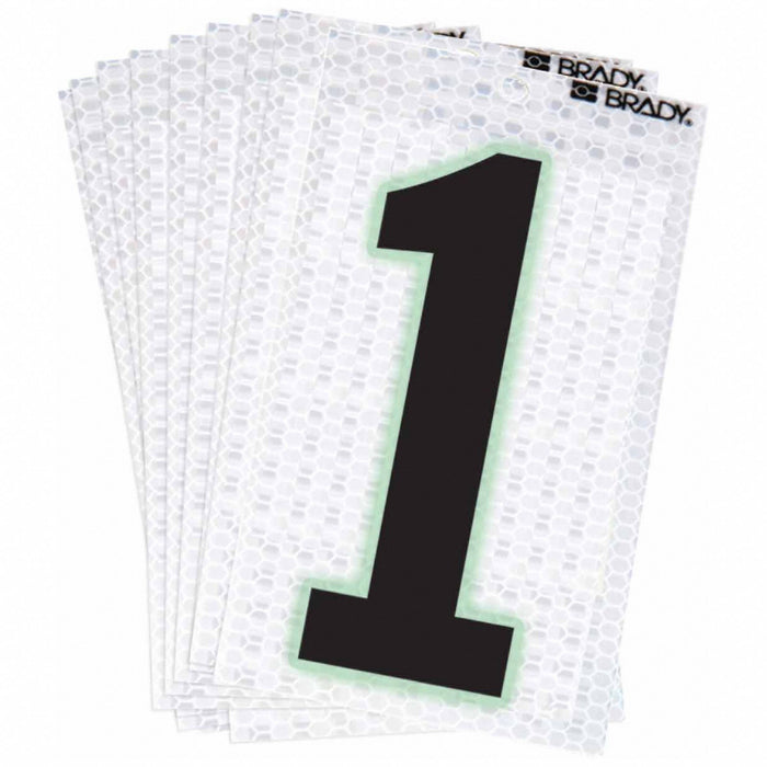 M4991 NumberLabel 2-3/8inH 1-1/2inW PK10