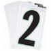 M4991 NumberLabel 2-3/8inH 1-1/2inW PK10