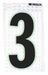 M4991 Ultra Reflective Numbers 3 PK10
