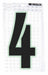 M4991 Ultra Reflective Numbers 4 PK10