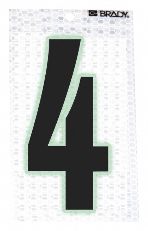 M4991 Ultra Reflective Numbers 4 PK10