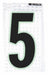 M4991 Ultra Reflective Numbers 5 PK10