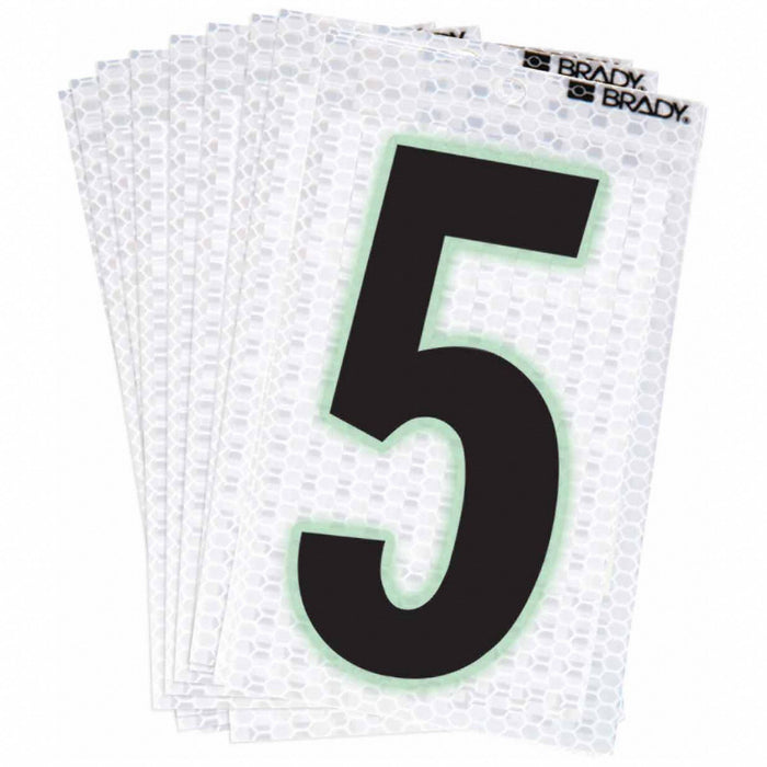 M4991 NumberLabel 2-3/8inH 1-1/2inW PK10