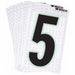 M4991 NumberLabel 2-3/8inH 1-1/2inW PK10