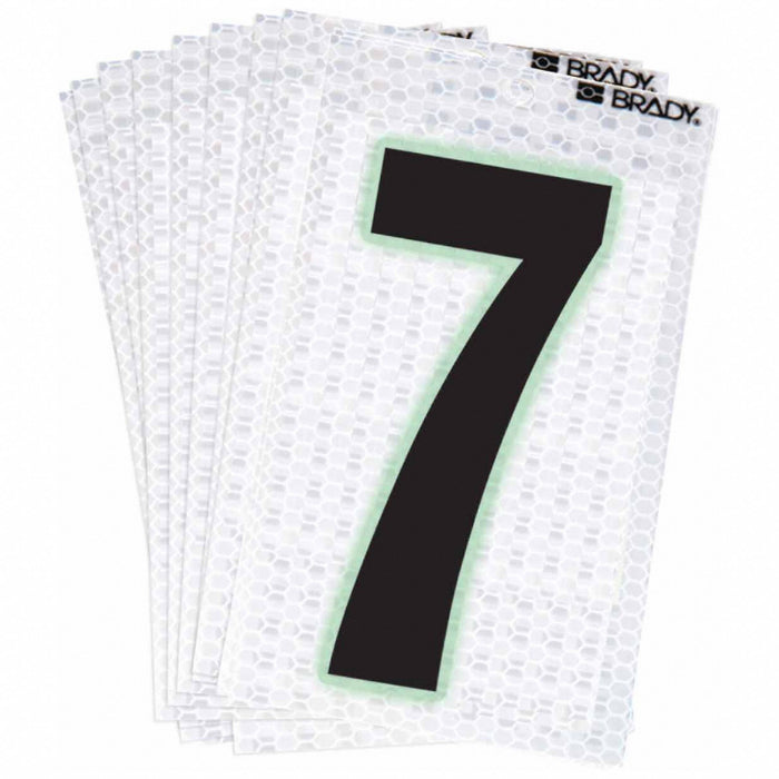 M4991 NumberLabel 2-3/8inH 1-1/2inW PK10