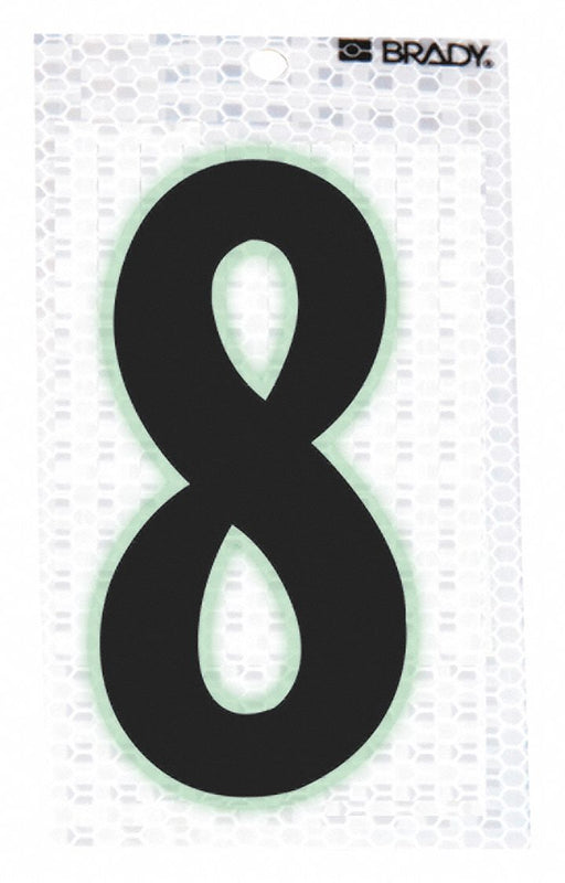 M4991 Ultra Reflective Numbers 8 PK10
