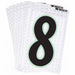 M4991 NumberLabel 2-3/8inH 1-1/2inW PK10