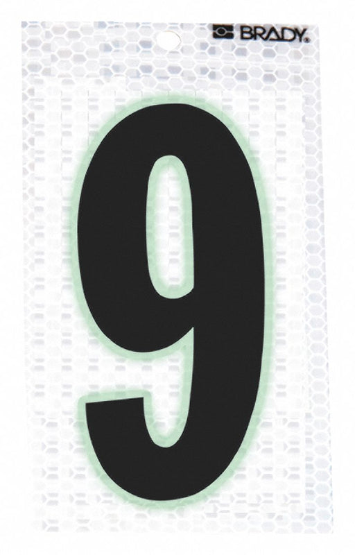 M4991 Ultra Reflective Numbers 9 PK10