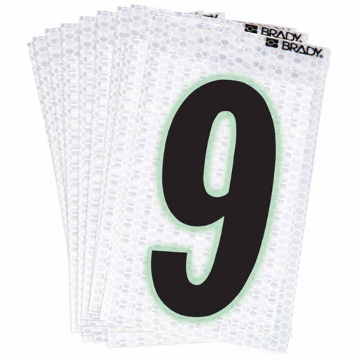 M4991 NumberLabel 2-3/8inH 1-1/2inW PK10