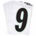 M4991 NumberLabel 2-3/8inH 1-1/2inW PK10